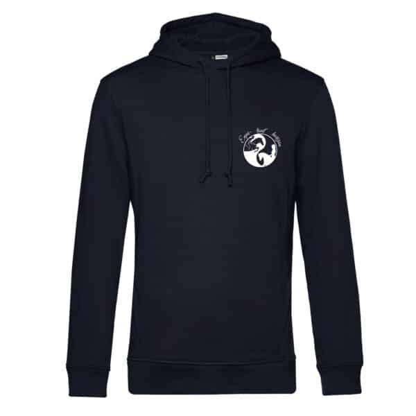 SWEAT A CAPUCHE (homme) - association équi-tout'horizon - Navy - BCU33B