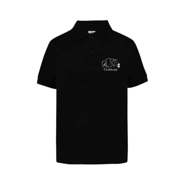 Polo premium (homme) - Troteval - Noir - BCU426