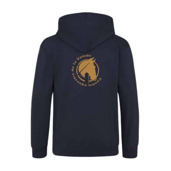 SWEAT A CAPUCHE (enfant) - Centre Equestre de la Valade - Navy - BC511 – Image 2