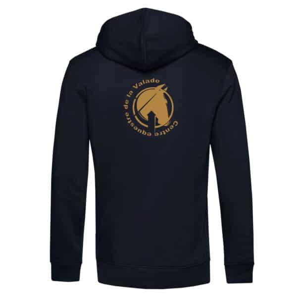 SWEAT A CAPUCHE (homme) - Centre Equestre de la Valade - Navy - BCU33B – Image 2