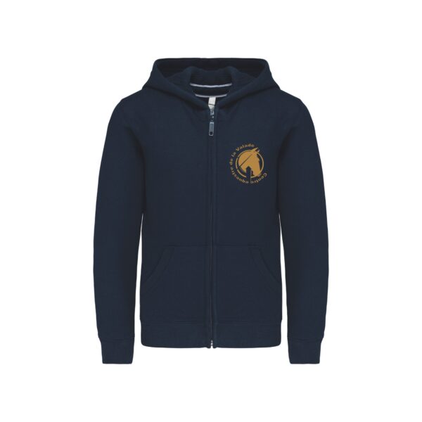 SWEAT ZIPPÉ (enfant) - Centre Equestre de la Valade - Navy - K455