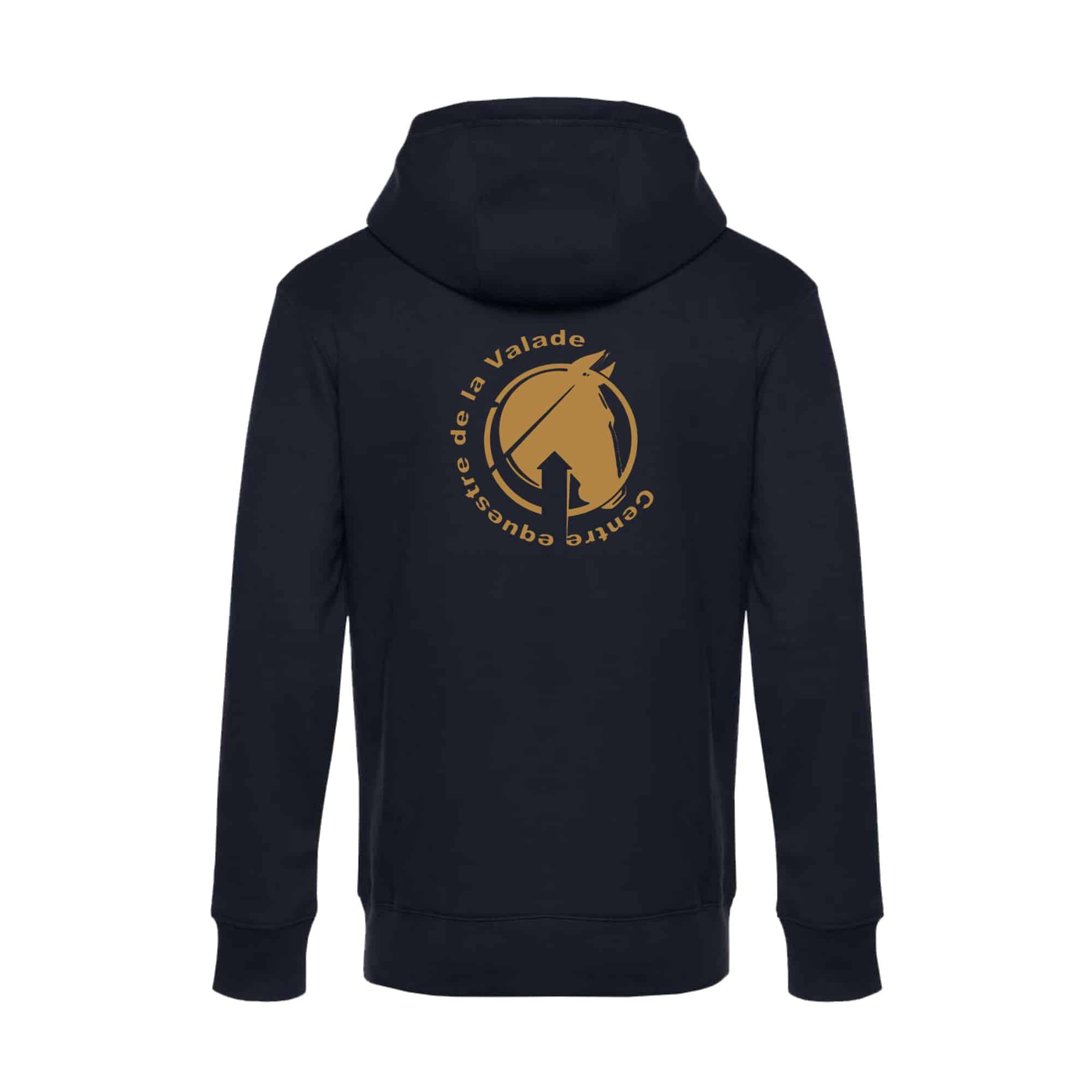 SWEAT ZIPPÉ (Homme) - Centre Equestre de la Valade - Navy - BCU03K – Image 3