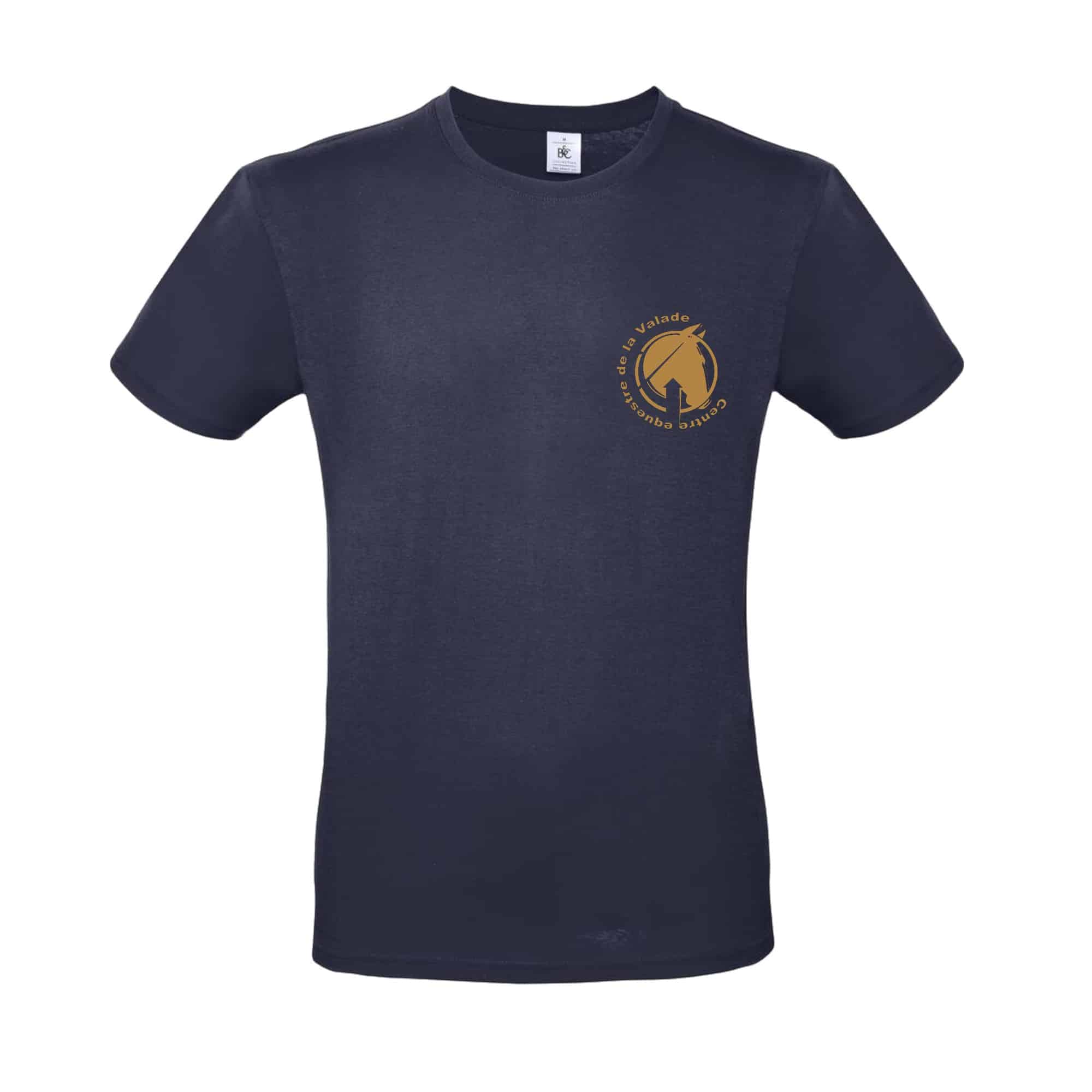 T-SHIRT (homme) - Centre Equestre de la Valade - Navy - BC03T