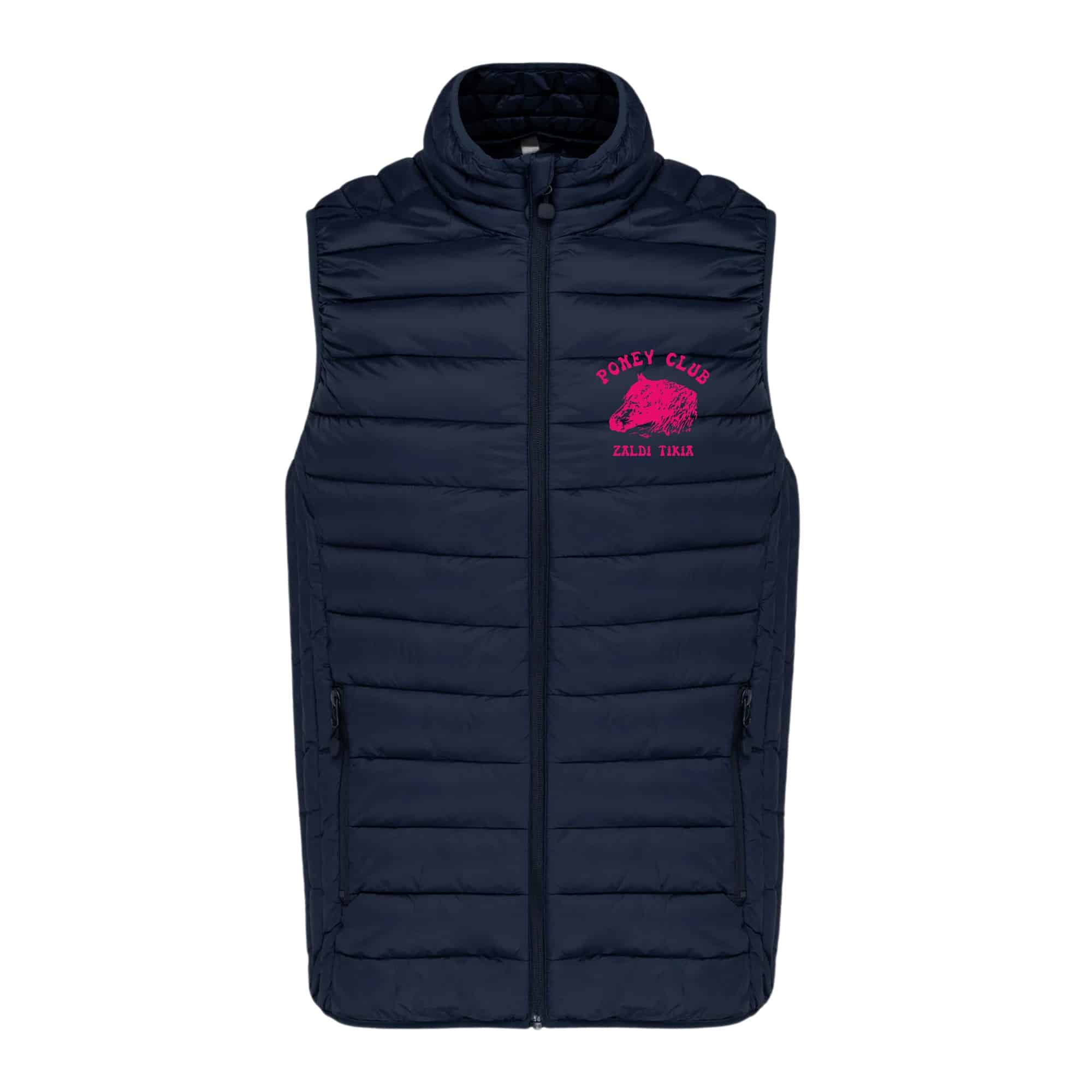 DOUDOUNE SANS MANCHES (homme) - poney club Zaldi Tikia – Navy - K6113