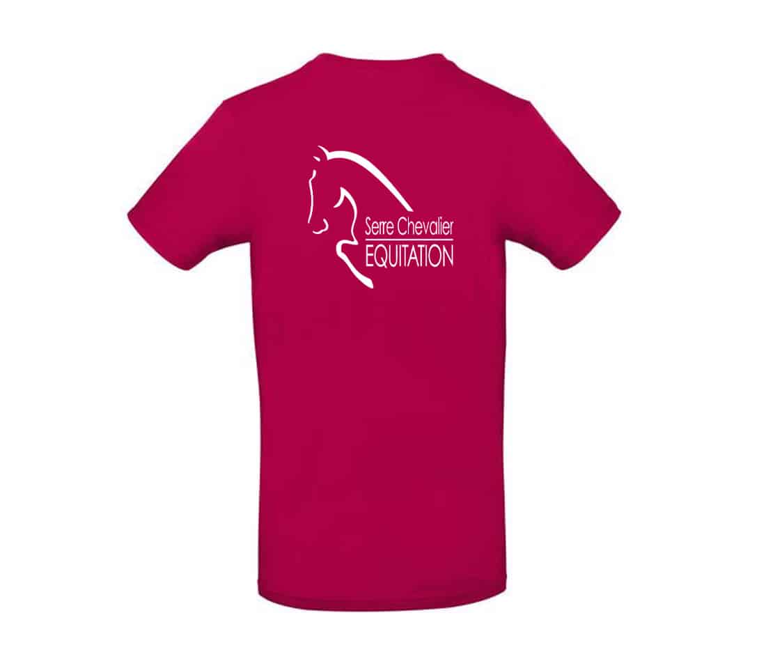 T-SHIRT (homme) - Serre chevalier equitation - BC03T – Image 5