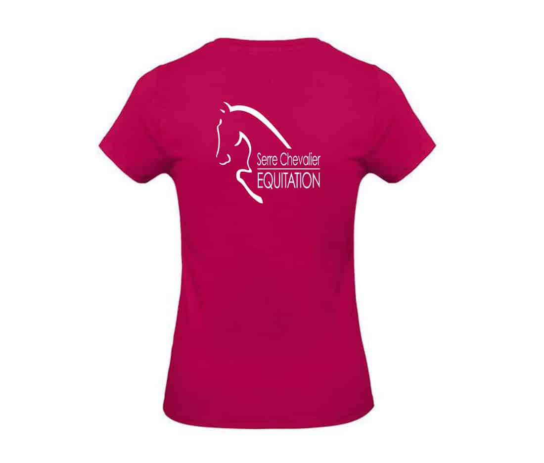 T-SHIRT (femme) - Serre chevalier equitation - BC04T – Image 5