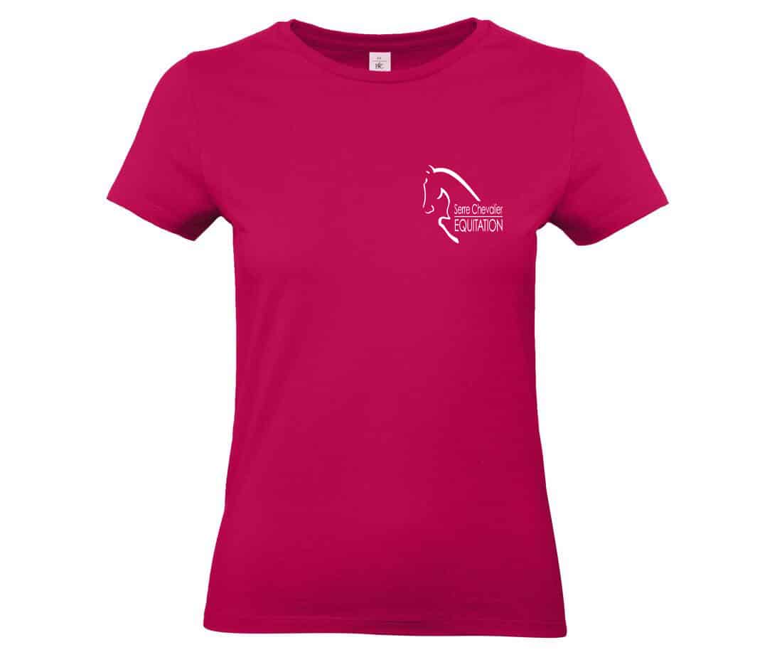 T-SHIRT (femme) - Serre chevalier equitation - BC04T – Image 4