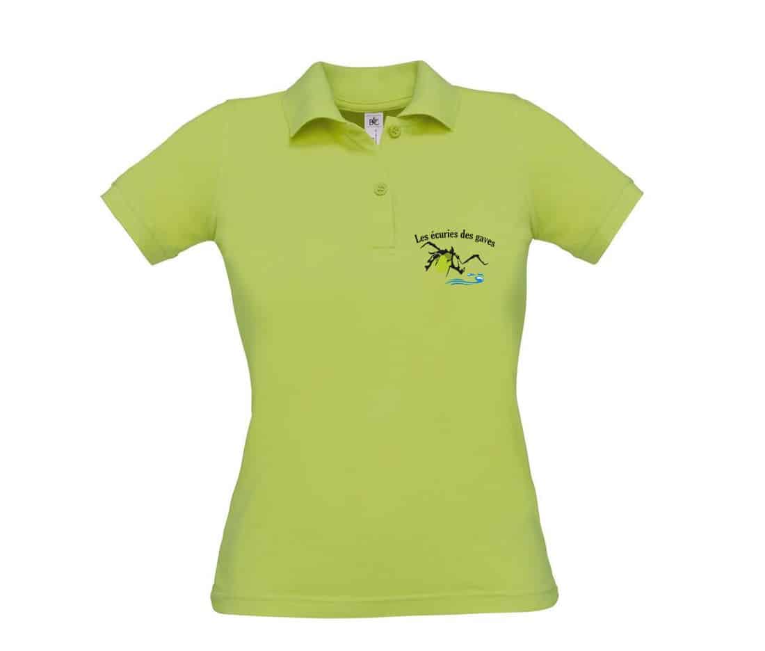 Polo premium (femme) - Les écuries des gaves - BCW463 – Image 4