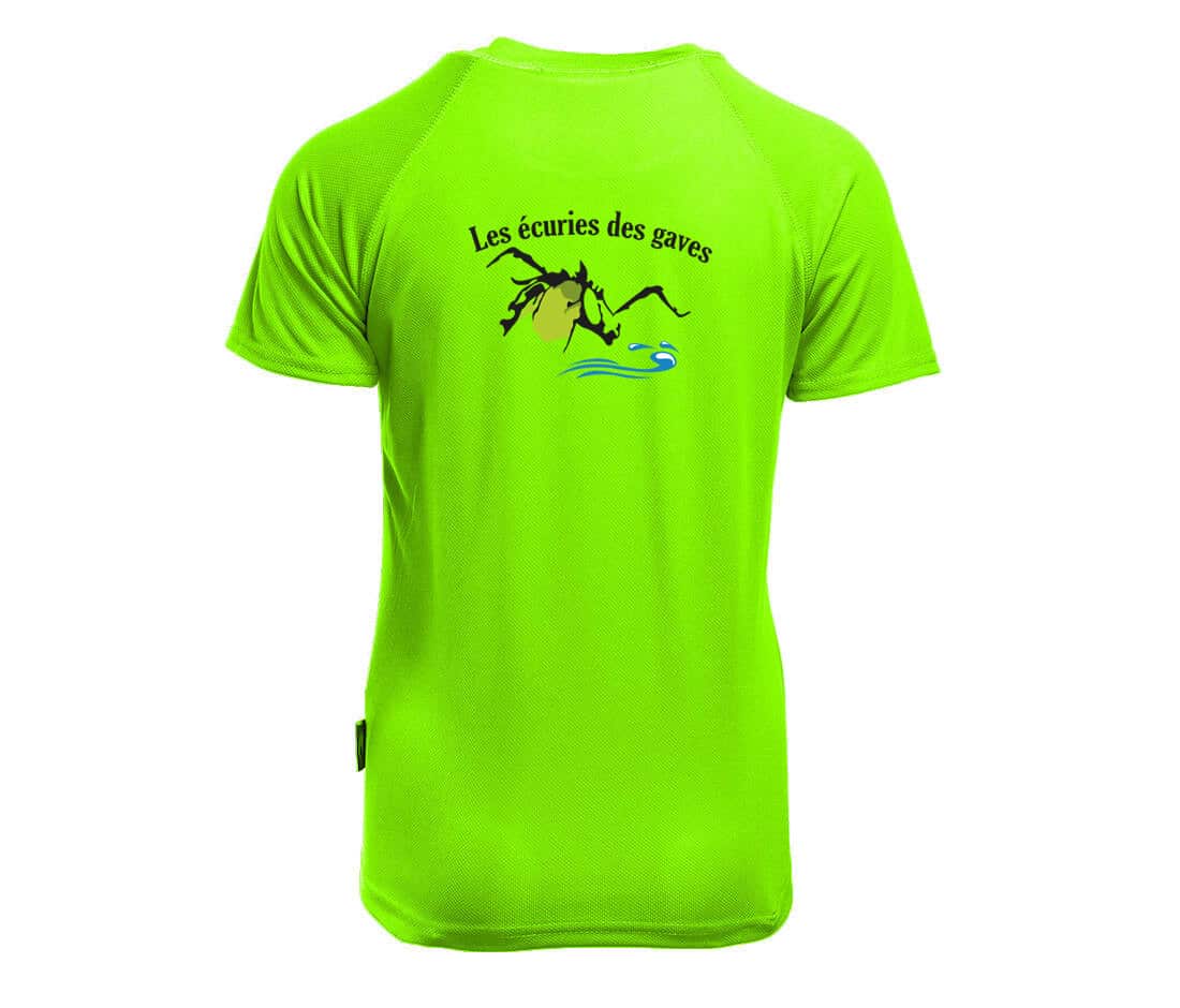 T-Shirt respirant (homme) - Les écuries des gaves - PK140 – Image 4