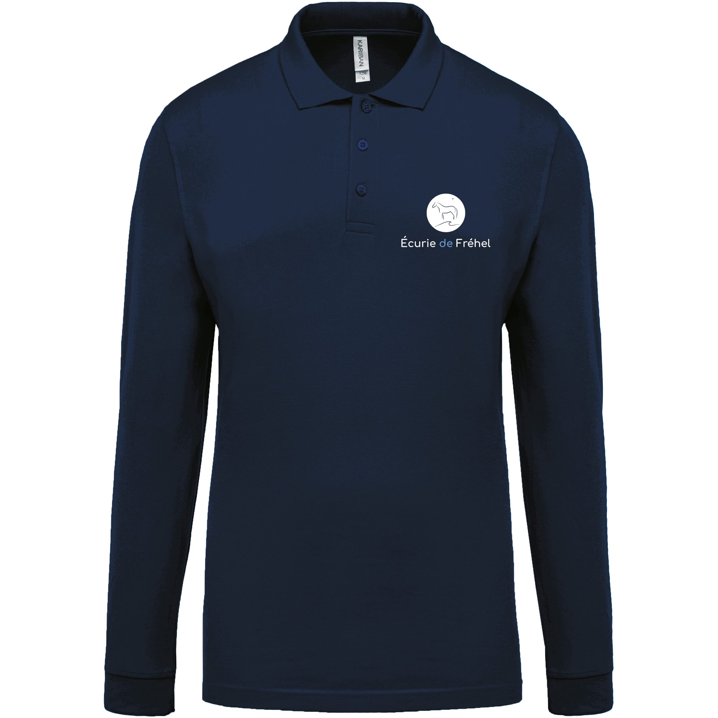 POLO MY POLO 180 MANCHE LONGUE (HOMME) – Ecurie de Fréhel - Navy – BCU425