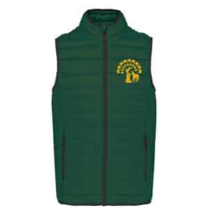 DOUDOUNE SANS MANCHES (femme) - Les Chevaux de Brocéliande – Vert Foret - K6114