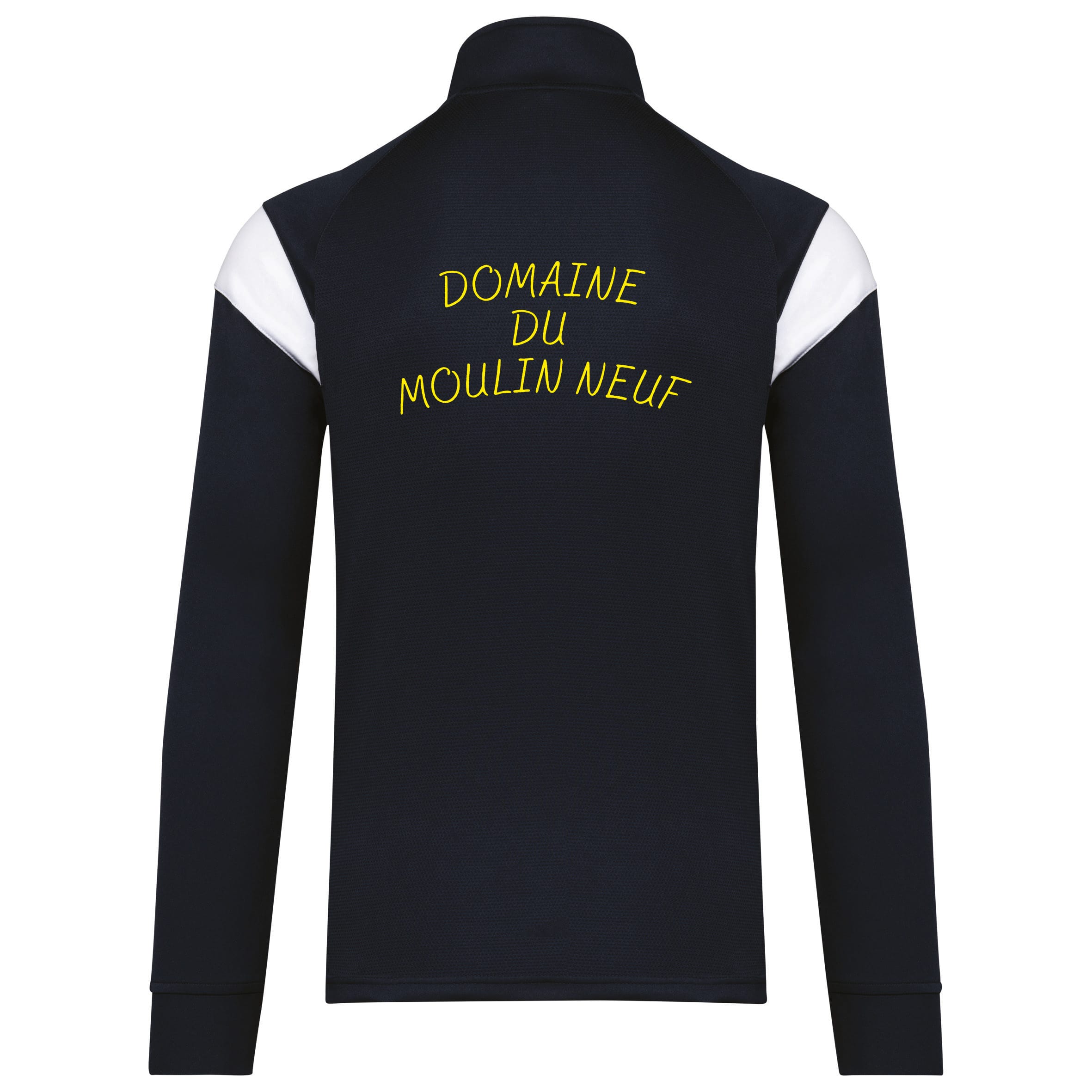 Veste de survêtement zippée (unisexe) - domaine du moulin neuf - Navy - PA390 – Image 3