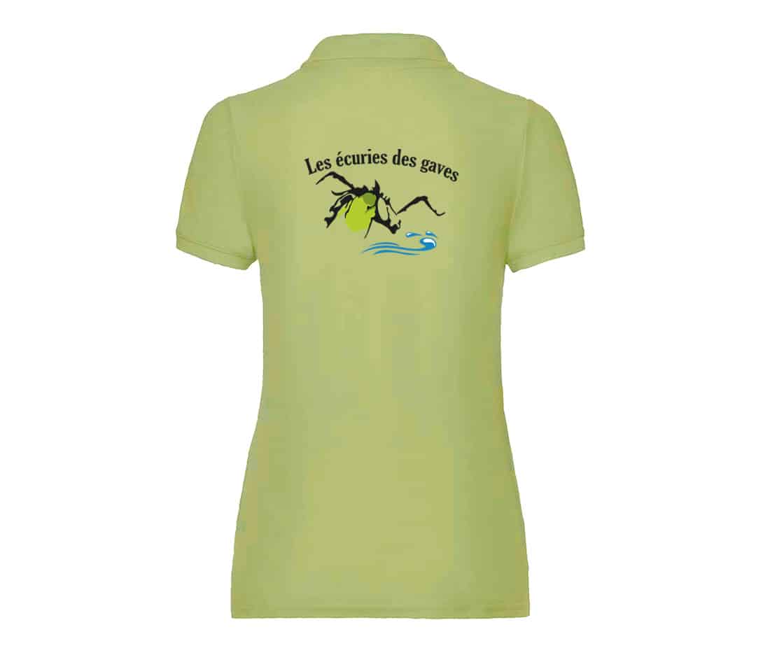 Polo premium (femme) - Les écuries des gaves - BCW463 – Image 3