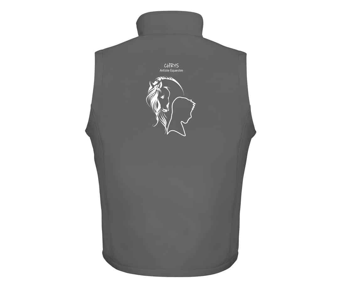 SOFTSHELL SANS MANCHE (femme) – horse&fit et Chrys Artiste - R232F – Image 4
