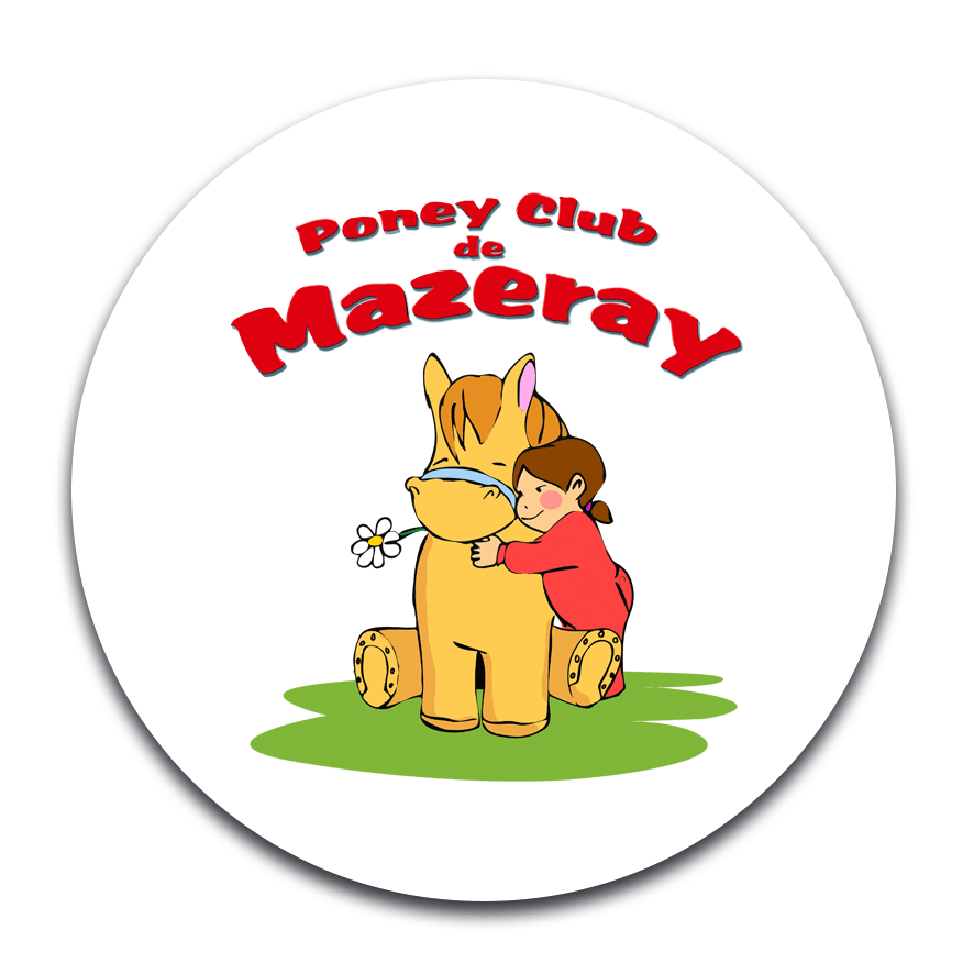 STICKER ROND – poney club de mazeray et ecurie jerome gachignard – STI001 – Image 2
