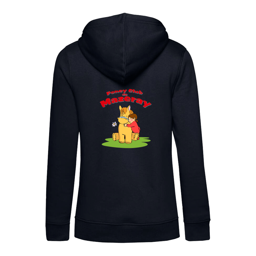 SWEAT A CAPUCHE (femme) – poney club de mazeray et ecurie jerome gachignard - Navy - BCW34B – Image 5