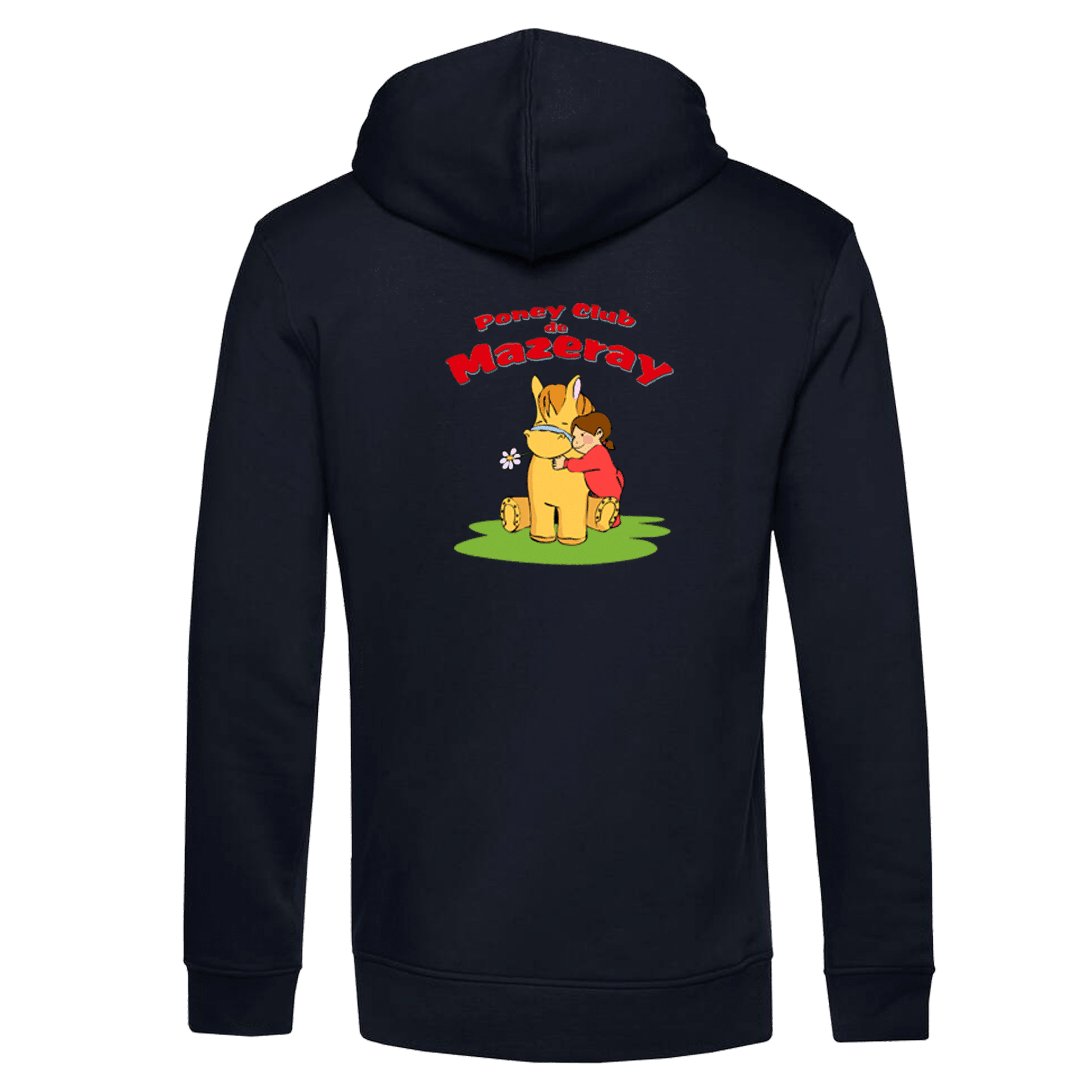 SWEAT A CAPUCHE (homme) - poney club de mazeray et ecurie jerome gachignard - Navy - BCU33B – Image 5