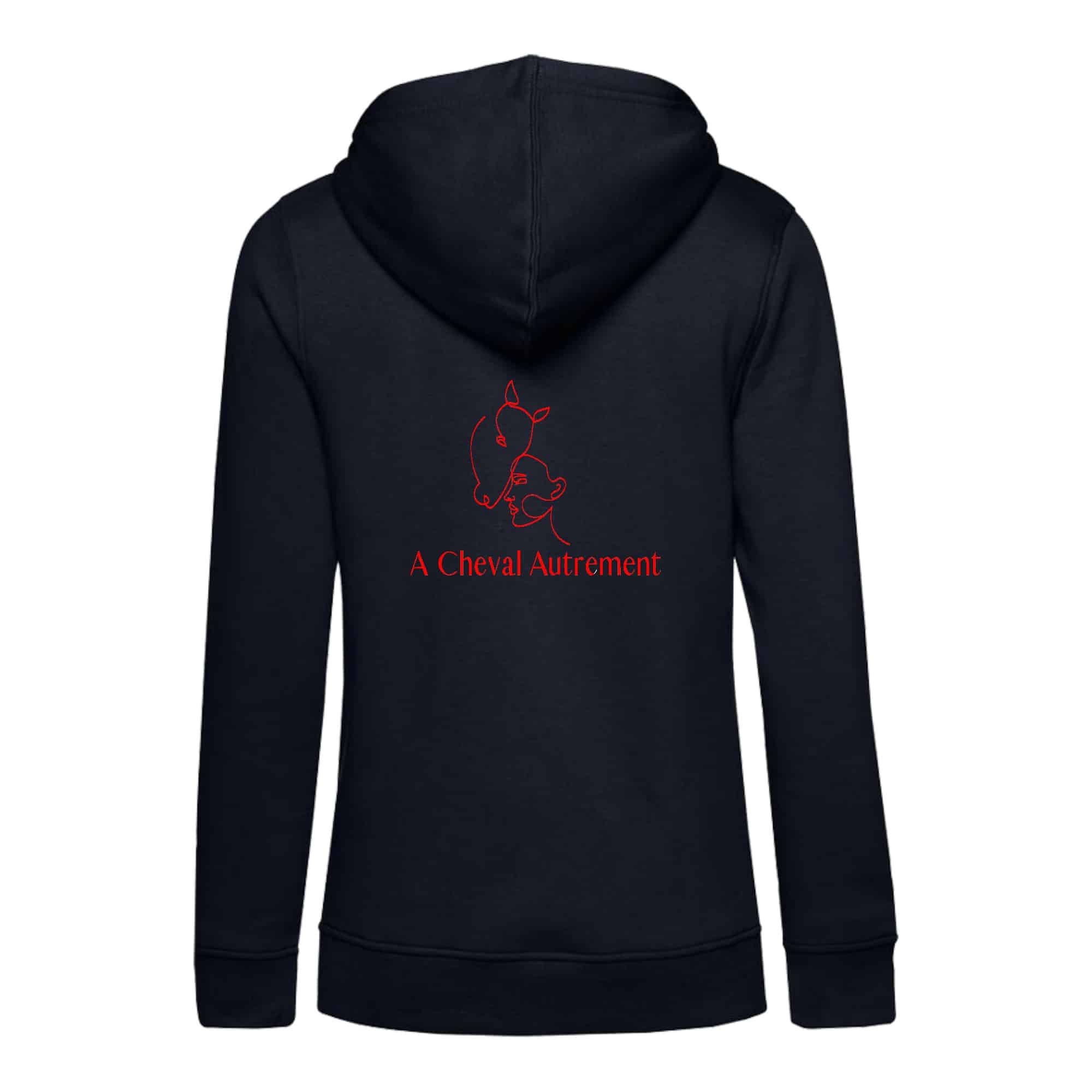 SWEAT A CAPUCHE (femme) – A Cheval Autrement - Navy - BCW34B – Image 3