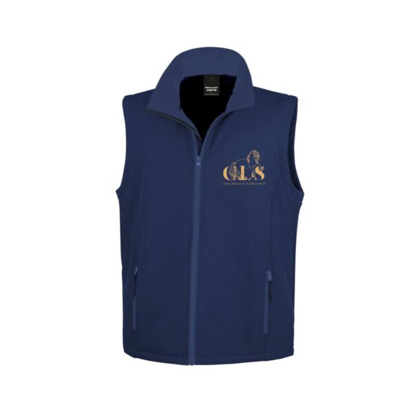 SOFTSHELL SANS MANCHE (homme) – CLS Les Chevaux d'Abbecourt - Navy - RS232