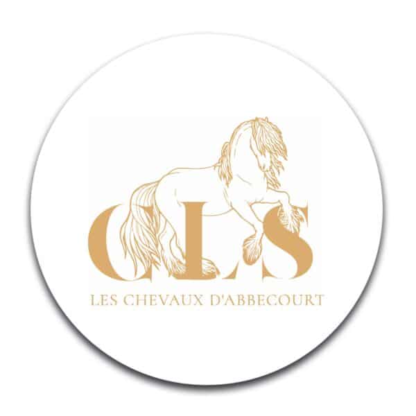 STICKER ROND - CLS Les Chevaux d'Abbecourt - STI001