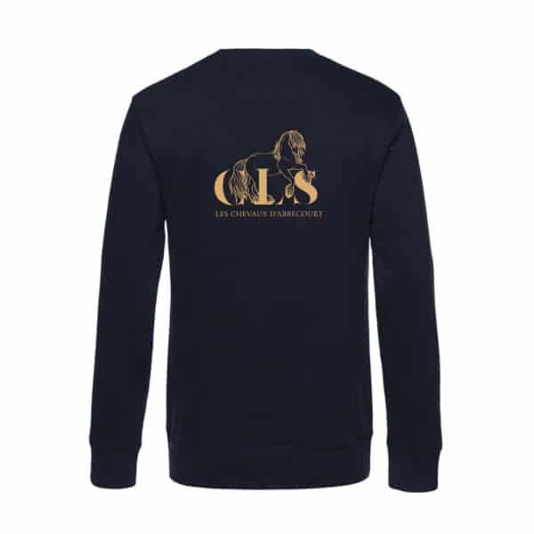 SWEAT COL ROND (femme) - CLS Les Chevaux d'Abbecourt - Navy - BCW01Q – Image 2