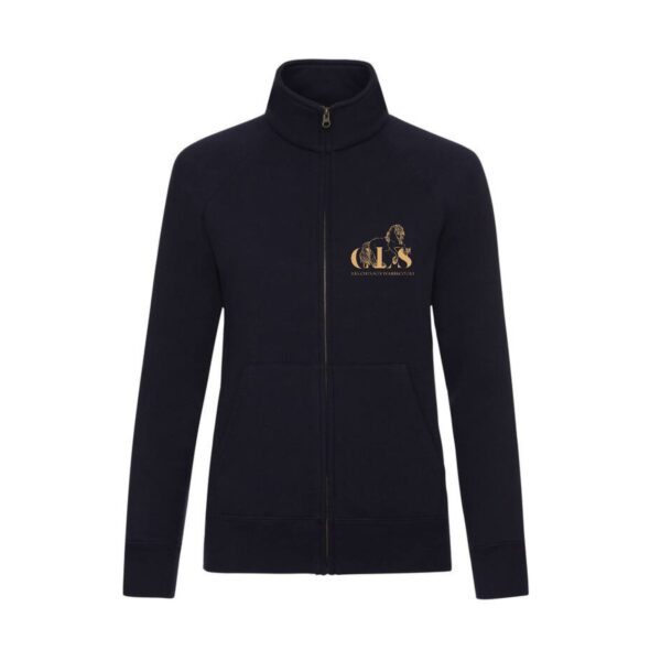 SWEAT ZIPPE SANS CAPUCHE (homme) - CLS Les Chevaux d'Abbecourt - Navy - SC365