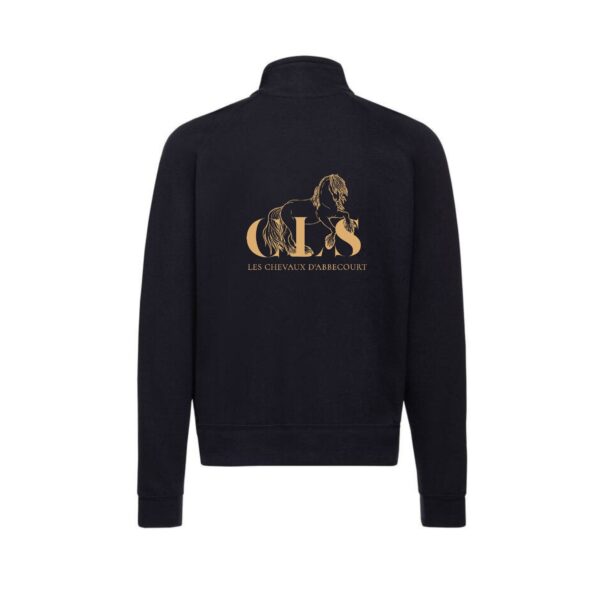 SWEAT ZIPPE SANS CAPUCHE (femme) - CLS Les Chevaux d'Abbecourt - Navy - SC366 – Image 2