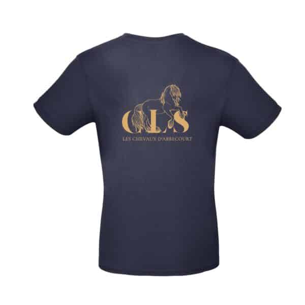 T-SHIRT (homme) - CLS Les Chevaux d'Abbecourt - Navy - BC03T – Image 2