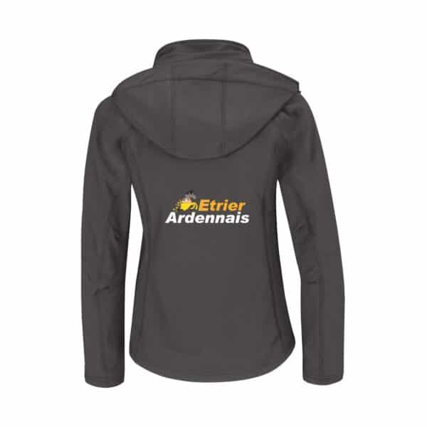 SOFTSHELL (femme) - Etrier Ardennais - Gris Anthracite - BC660 – Image 3