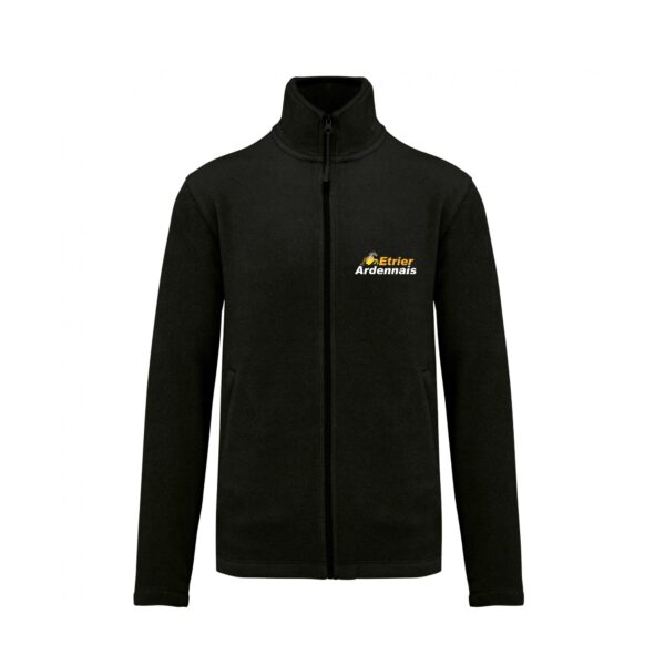 Veste micropolaire zippée (enfant) – Etrier Ardennais - Noir – K920