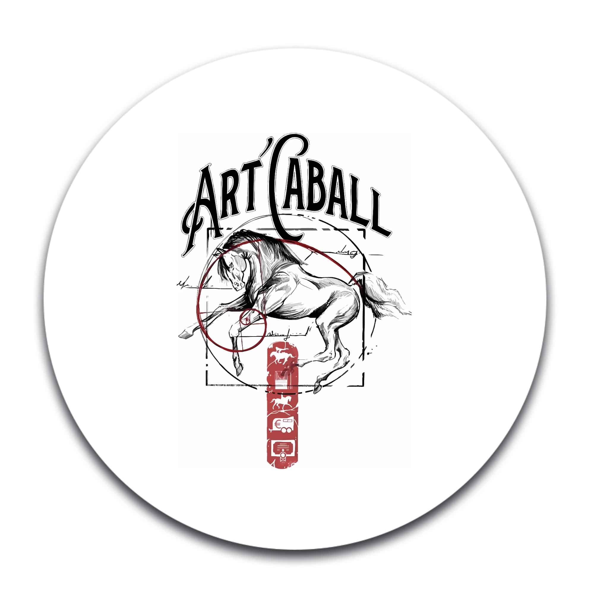 STICKER ROND - ECURIE ART'CABALL - STI001