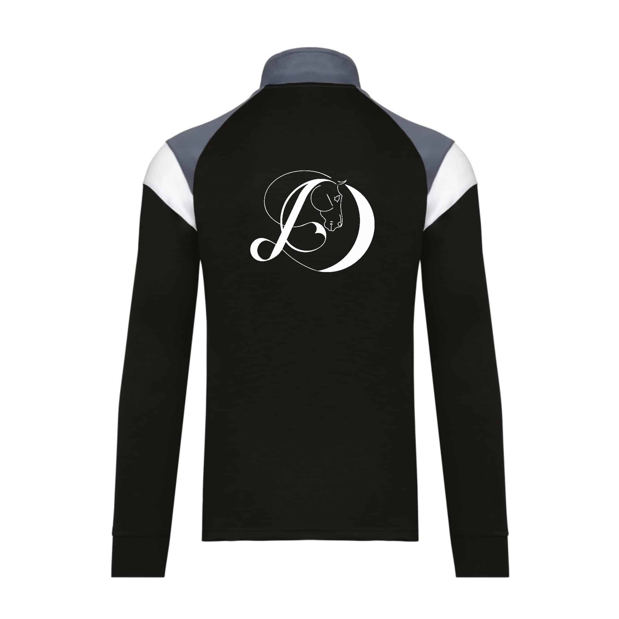 Veste de survêtement zippée (unisexe) - Domaine Danalou - Noir - PA390 – Image 3