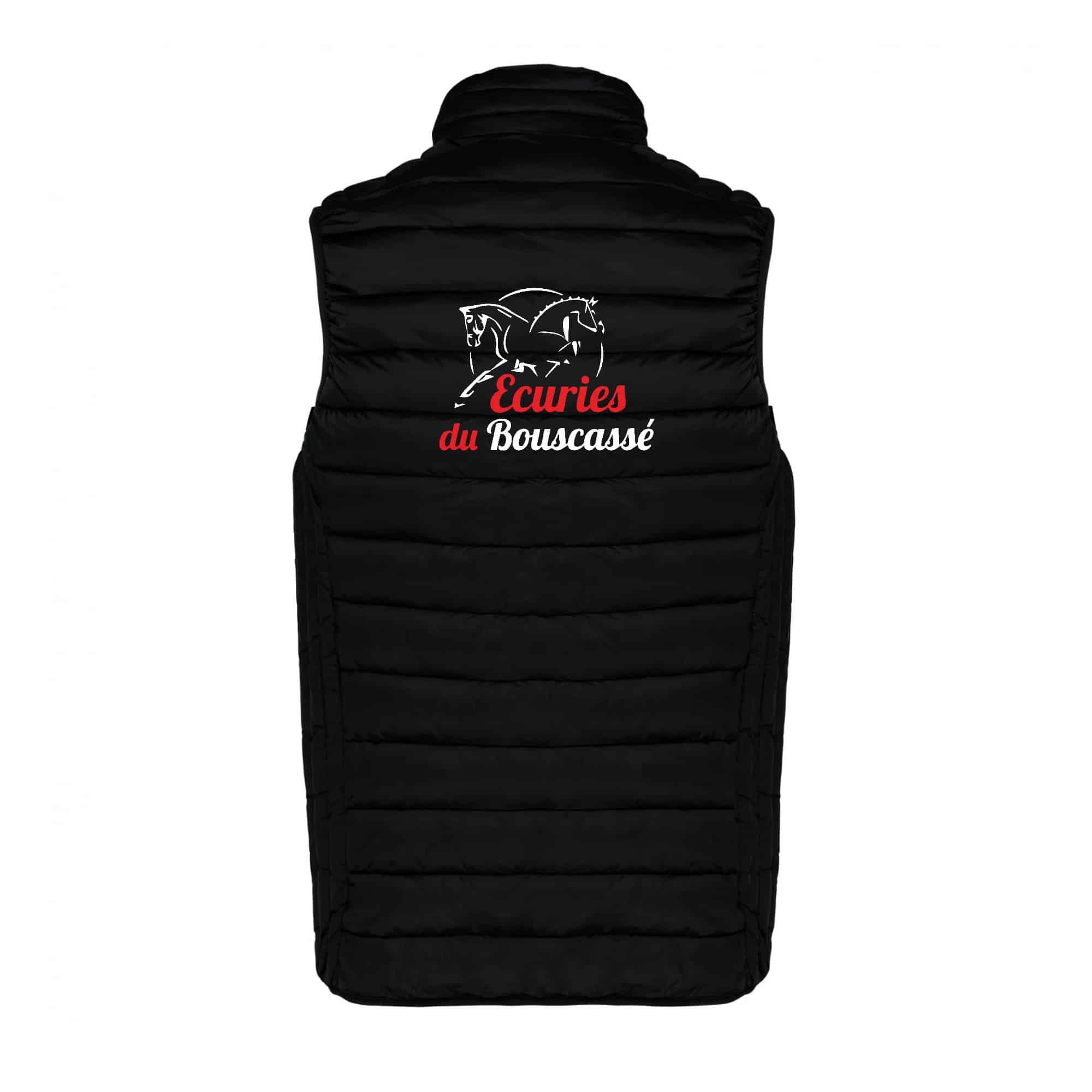 DOUDOUNE SANS MANCHES (homme) - Ecuries du Bouscassé - Noir - K6113 – Image 3
