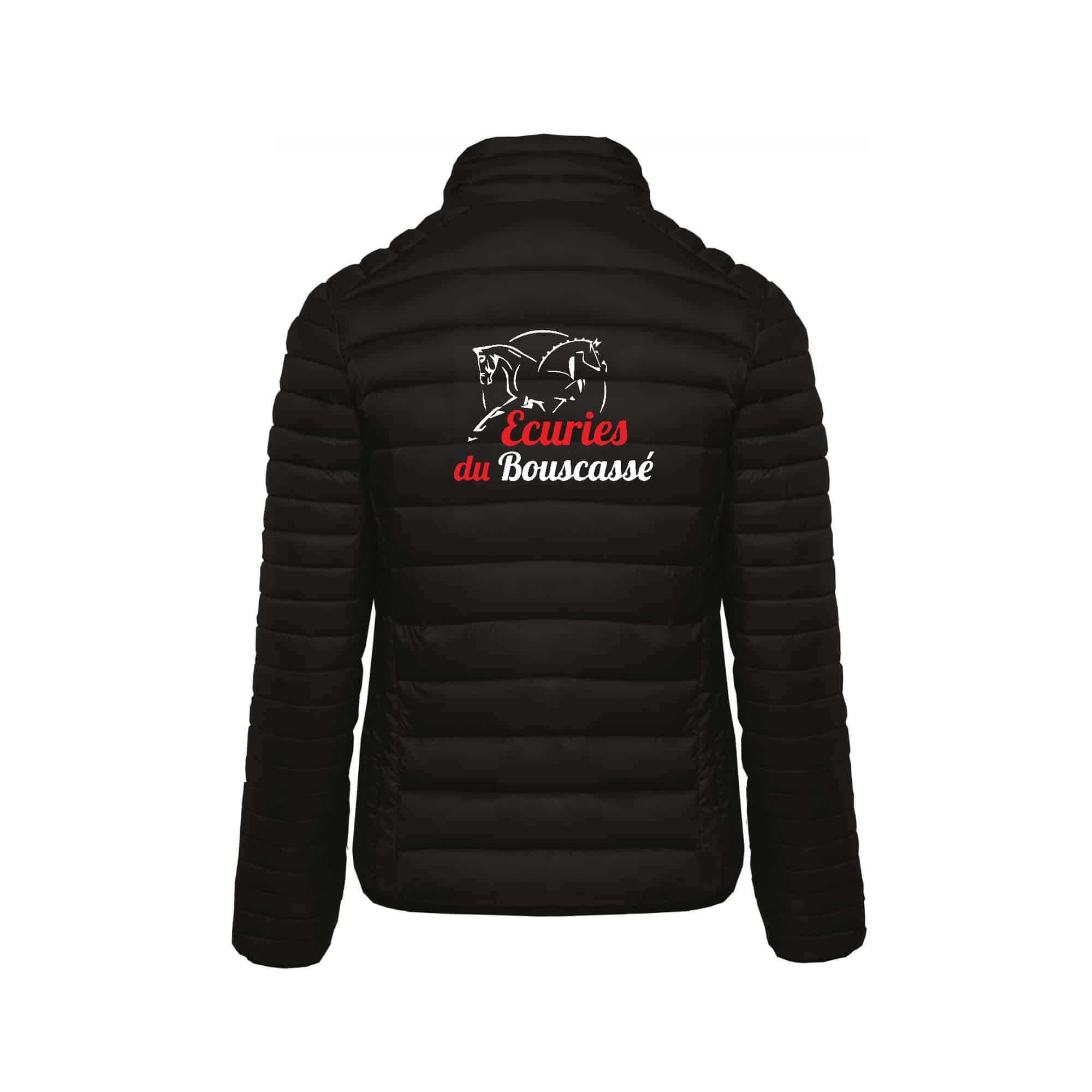 DOUDOUNE AVEC MANCHES (femme) - Ecuries du Bouscassé - Noir - K6121 – Image 3