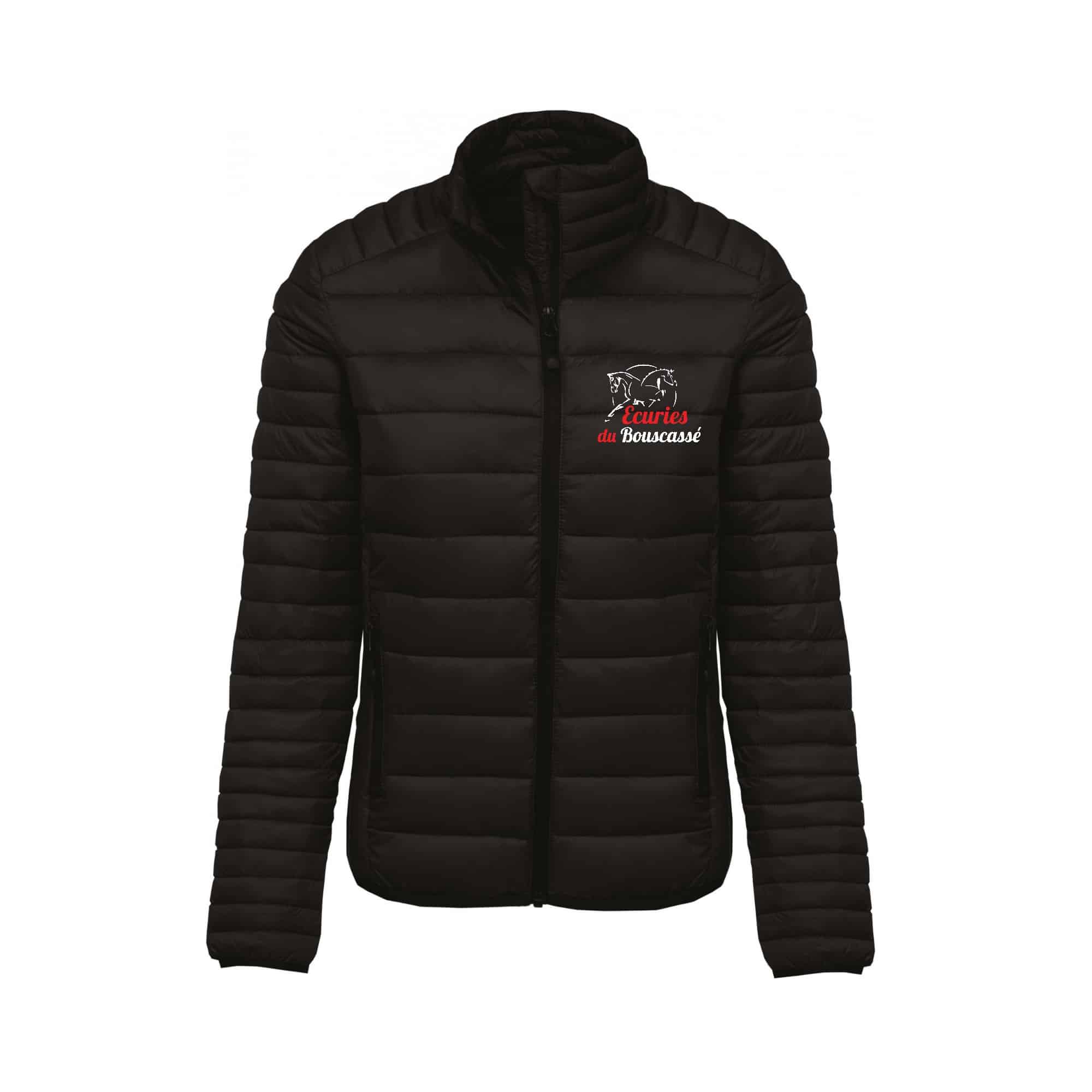 DOUDOUNE AVEC MANCHES (femme) - Ecuries du Bouscassé - Noir - K6121