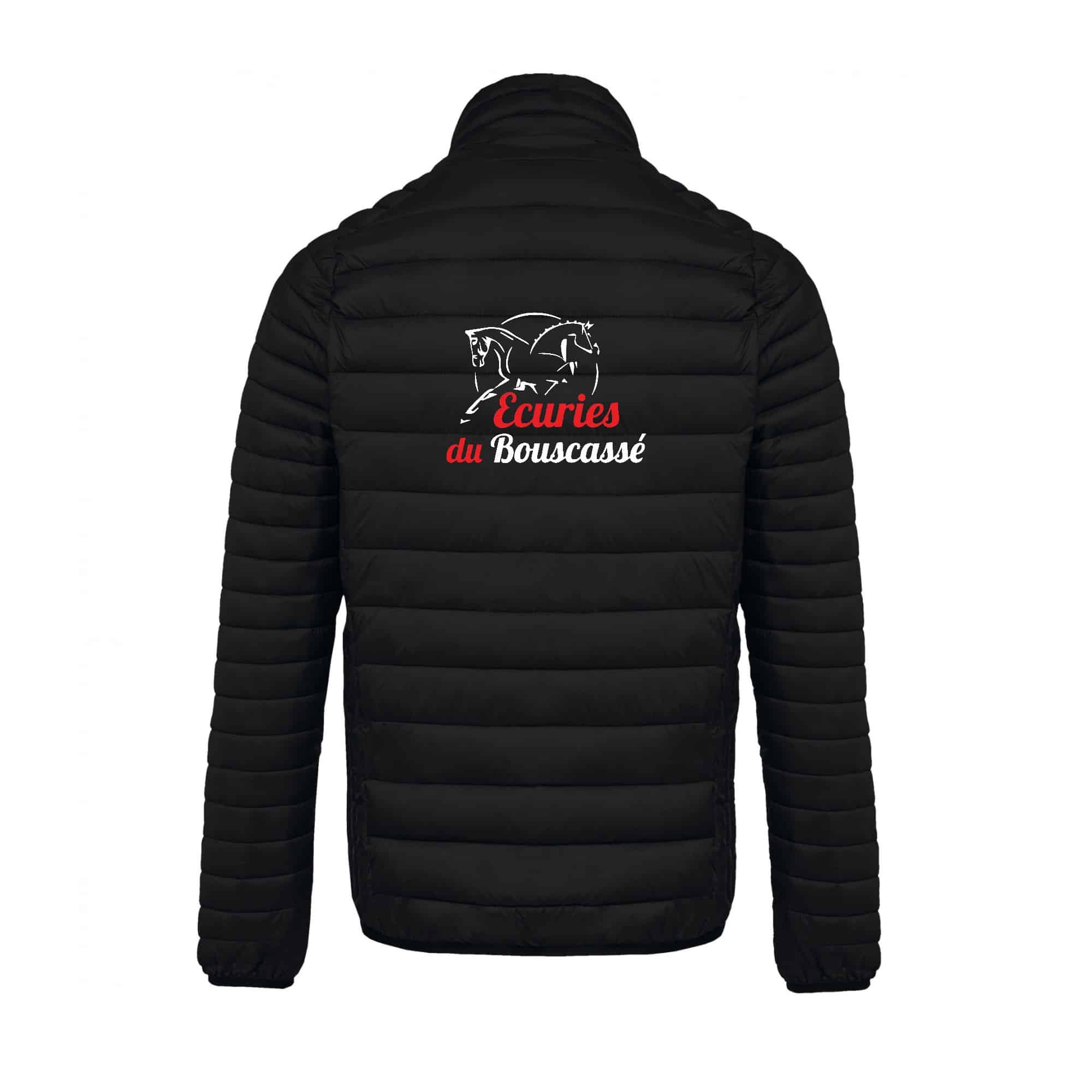 DOUDOUNE AVEC MANCHES (homme) - Ecuries du Bouscassé - Noir - K6120 – Image 3