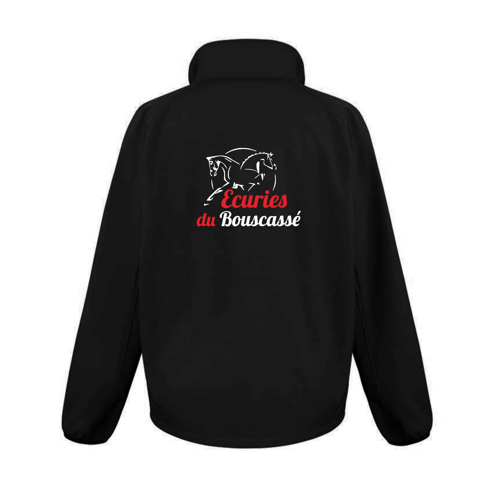 SOFTSHELL ECO (homme) – Ecuries du Bouscassé - Noir - RS231 – Image 3