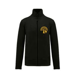 Veste micropolaire zippée (enfant) – Les Chevaux de Brocéliande - Noir – K920