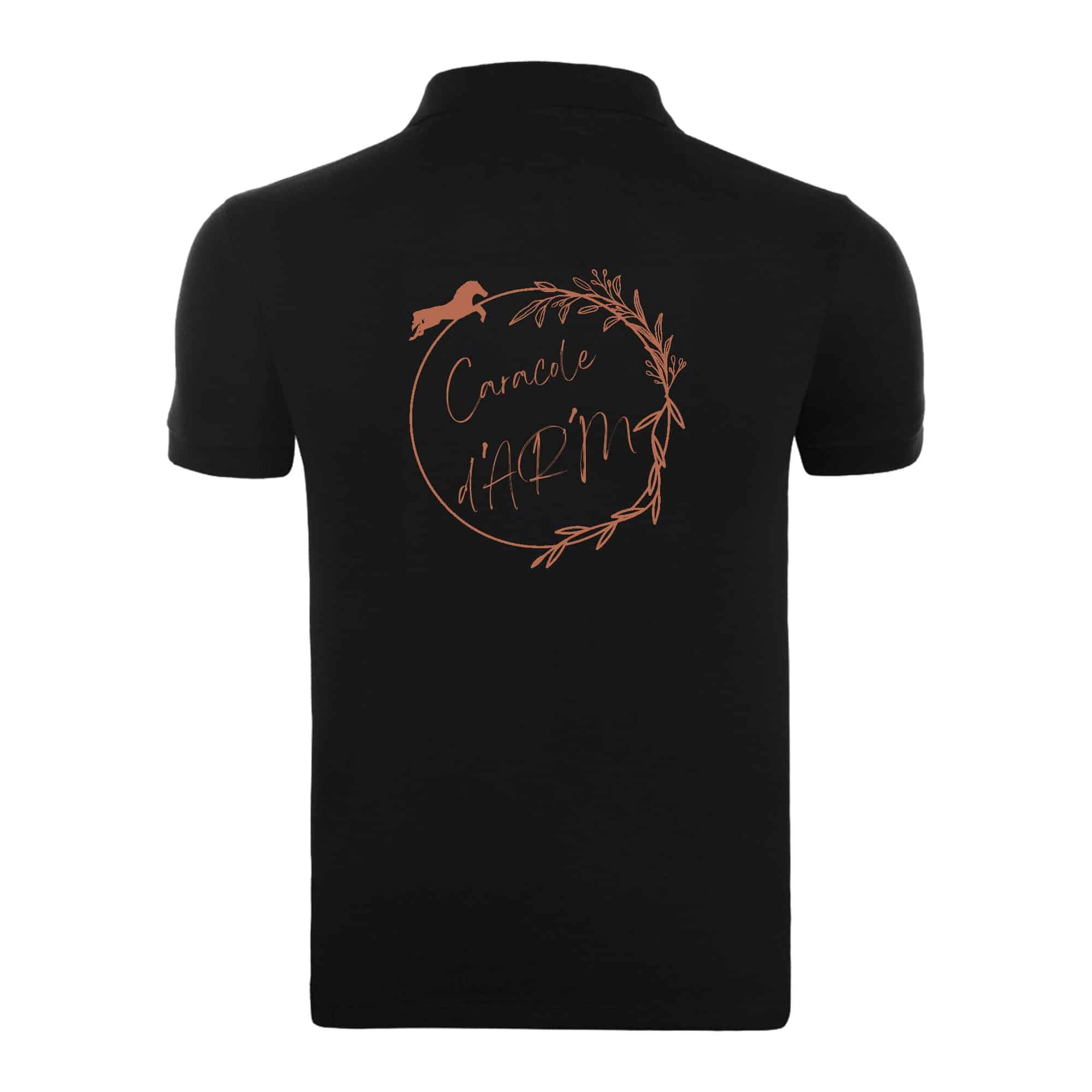 POLO (homme) - Caracole d’AR’M - Noir - BCID1 – Image 3