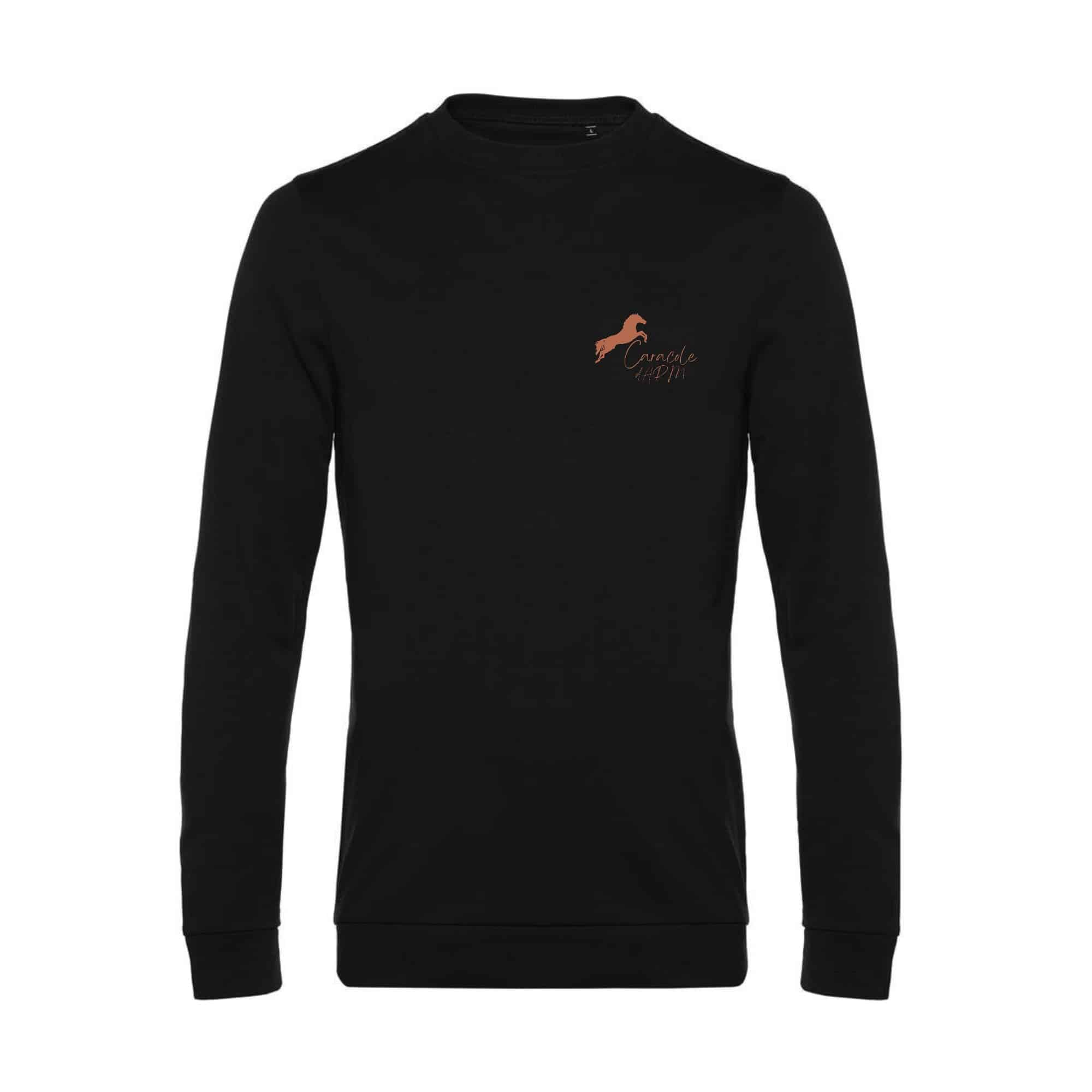 SWEAT COL ROND (femme) - Caracole d’AR’M - Noir - BCW01Q