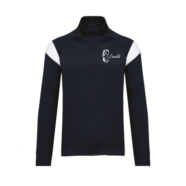 Veste de survêtement zippée (unisexe) - cavalib - Navy - PA390