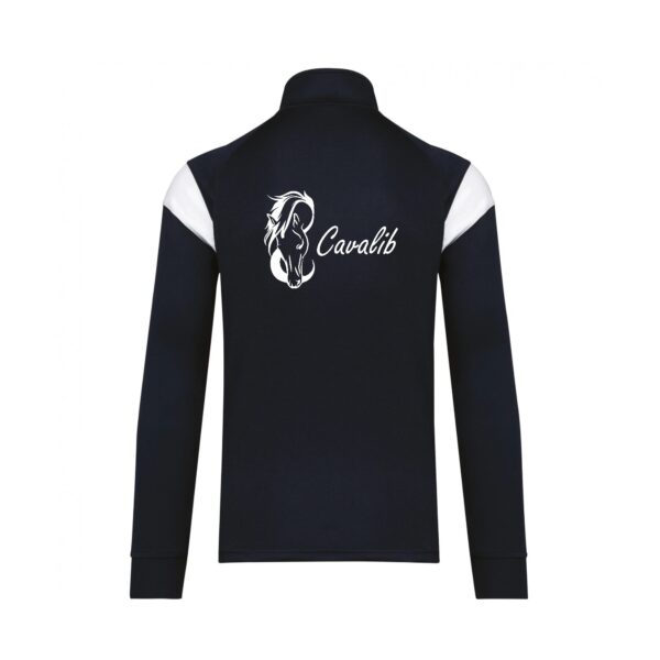 Veste de survêtement zippée (unisexe) - cavalib - Navy - PA390 – Image 2