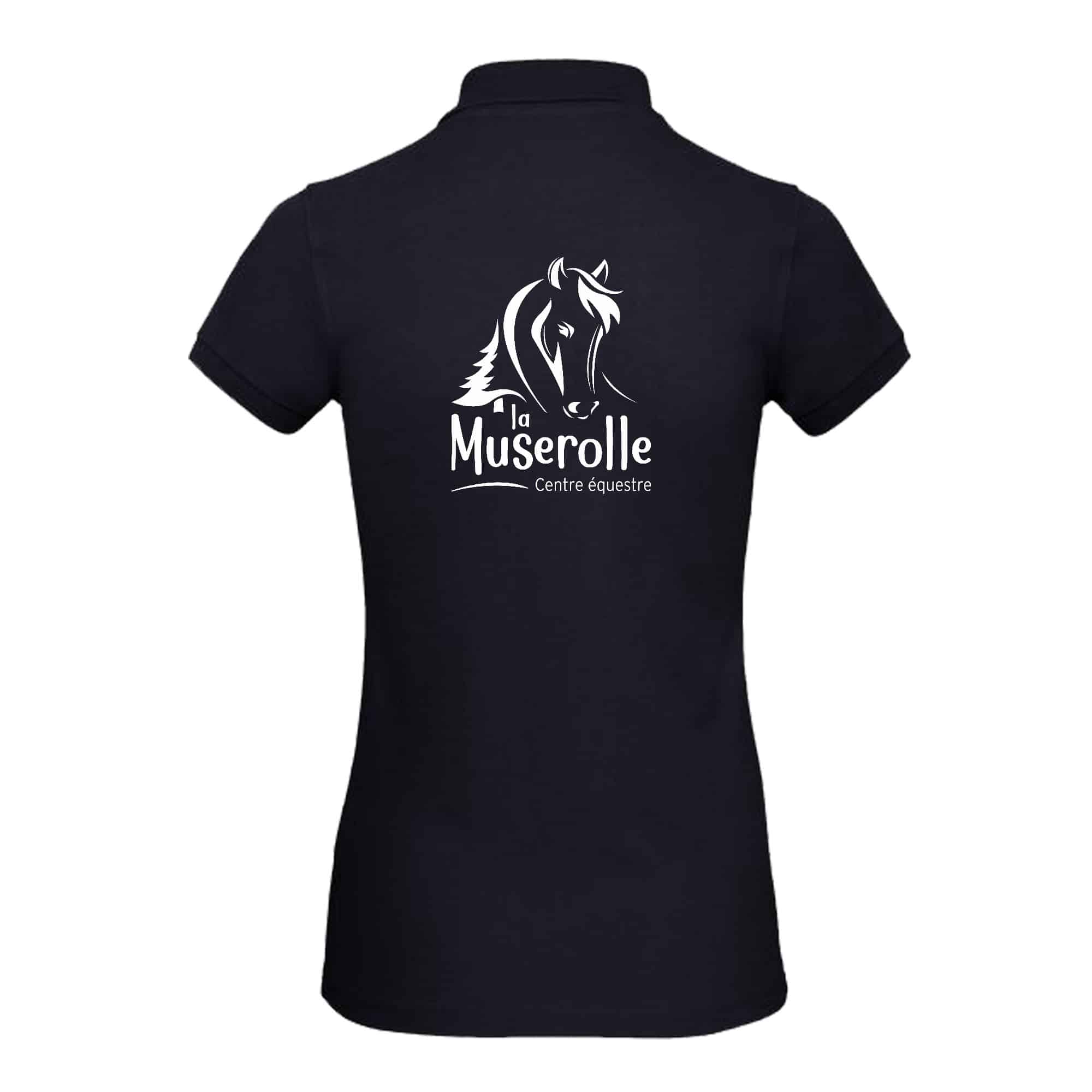 POLO (femme) - CENTRE EQUESTRE LA MUSEROLLE - Navy - BCI1F – Image 3