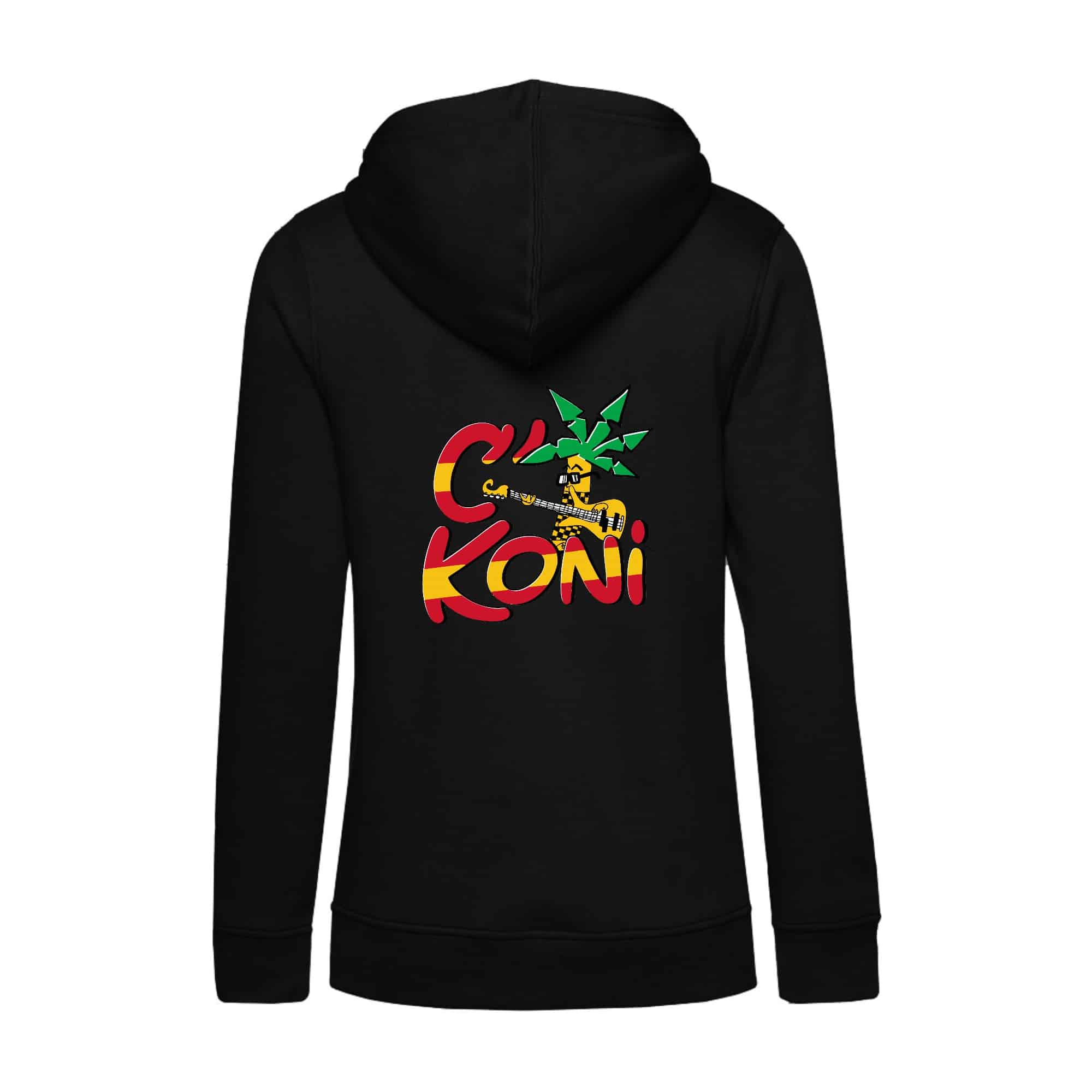 SWEAT A CAPUCHE (femme) – C'KONI - Noir - BCW34B – Image 3