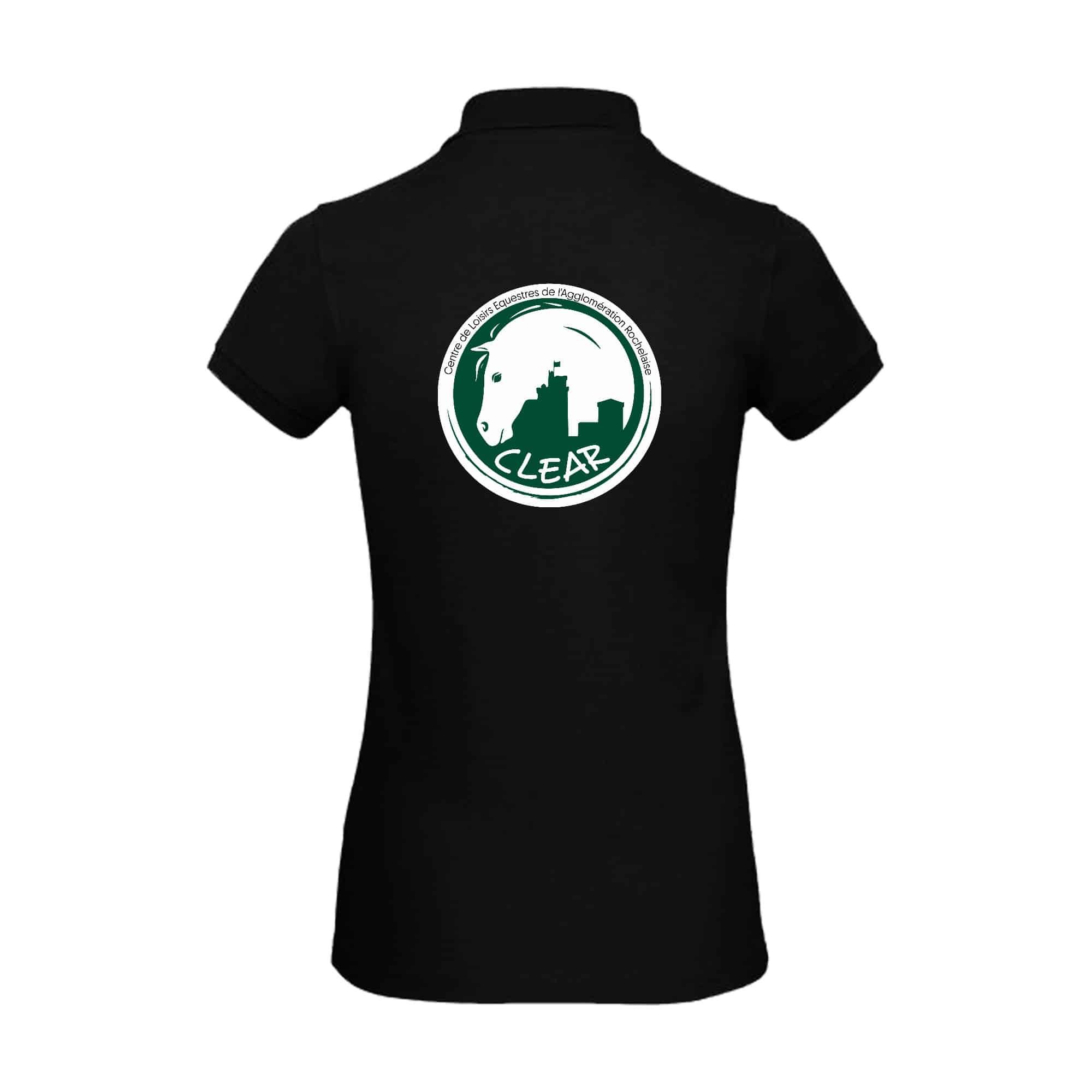 POLO (femme) - CLEAR – Noir - BCI1F – Image 3