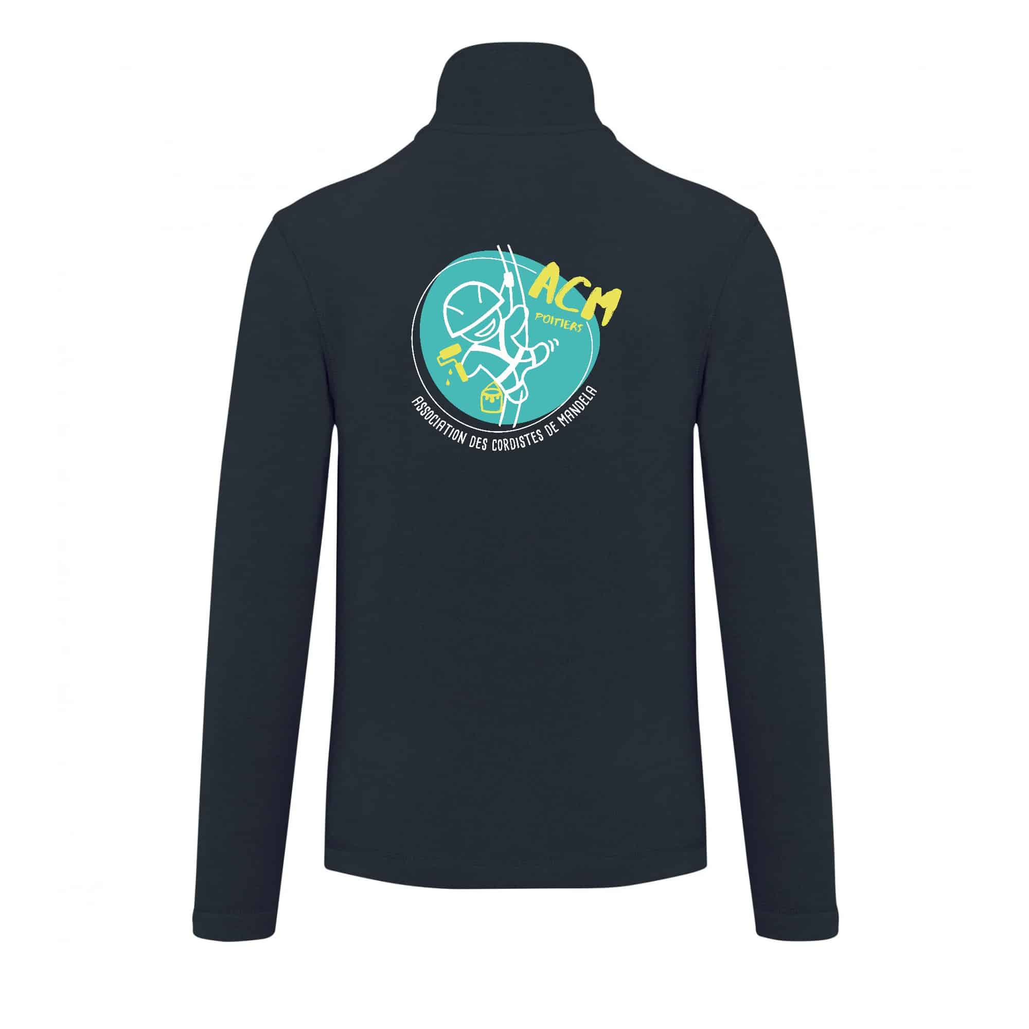 Veste micropolaire zippée (homme) – Les cordistes de Mandela – K911 – Image 3