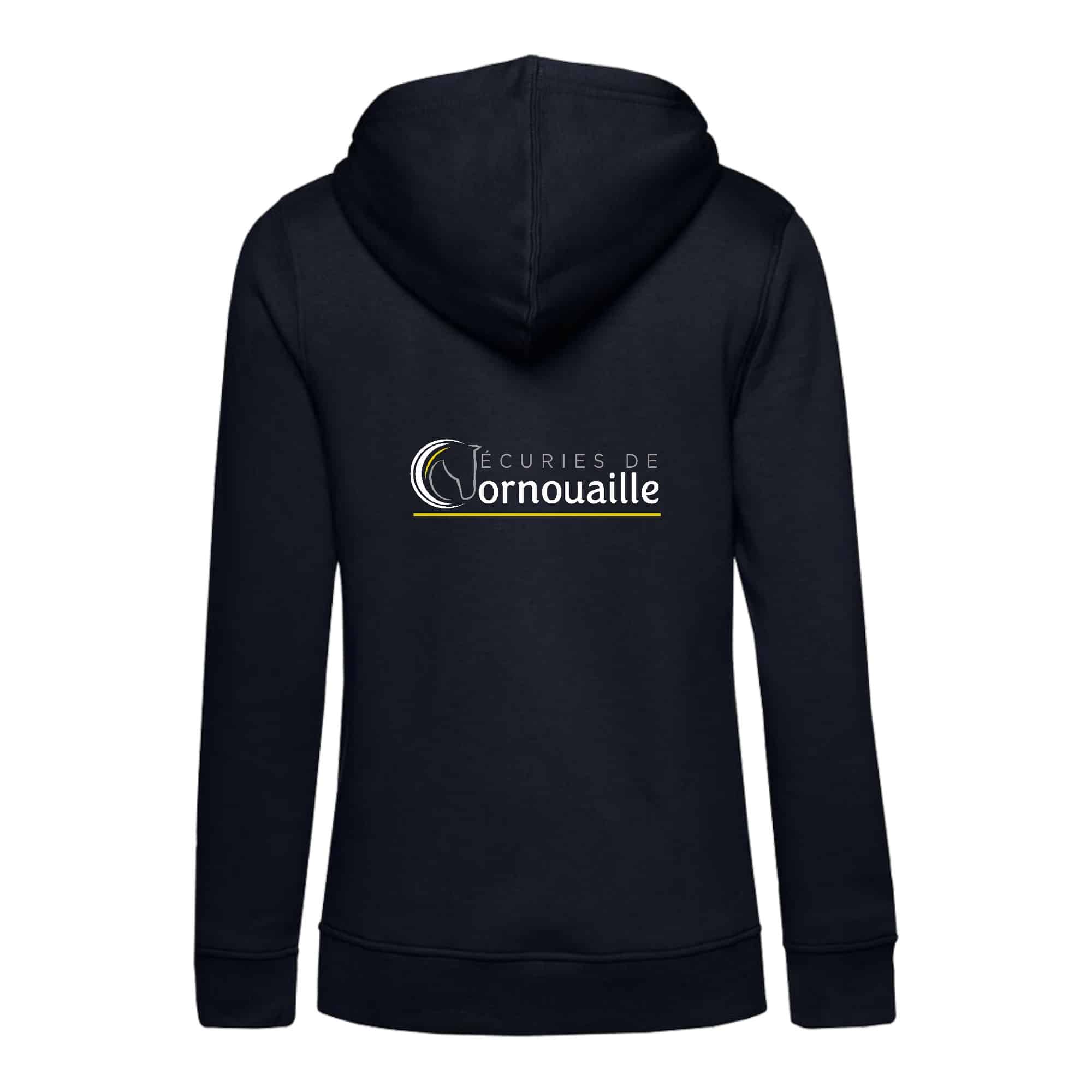 SWEAT A CAPUCHE (femme) – Ecuries de Cornouaille - Navy - BCW34B – Image 3