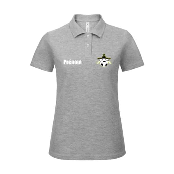 Polo premium (femme) - Etoile Sportive Nouic Mézières - Gris chiné - BCW463