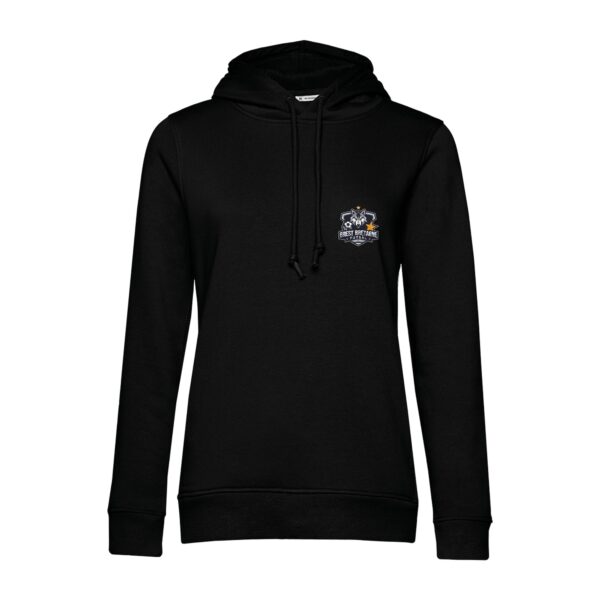 SWEAT A CAPUCHE (femme) – Brest Bretagne Futsal 29 - Noir - BCW34B