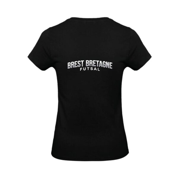 T-Shirt Bio Premium (femme) - Brest Bretagne Futsal 29 - Noir - BC049 – Image 2